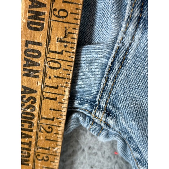 Levis 505 Jeans Mens W34 L30 Light Wash Vintage Made in USA Regular Fit Denim - Picture 12 of 14